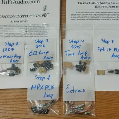 Sherwood S-7200 restoration kit filter capacitor repair rebuild fix image 2