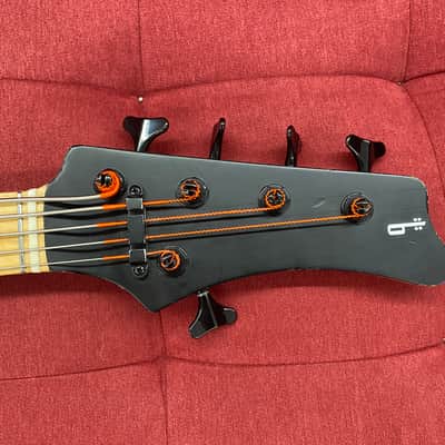 Matthieu Combe Alys-5 5-String Bass, Birdseye Maple Neck - Black w/ Agular Pickups image 12