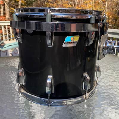 Ludwig 13x12 Black Cortex 6 Ply Power Tom 80's - Black Cortex image 6