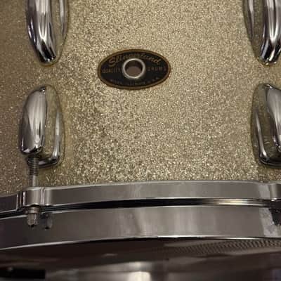Slingerland 59/60 Radio King Super Gene Krupa 14X7 Silver Sparkle unique custom order features image 7
