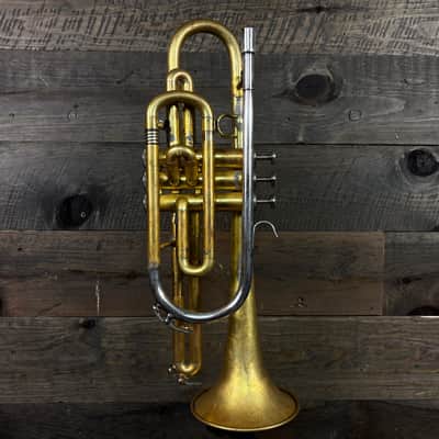 Unbranded 3-Valve Brass Soprano Bugle image 1