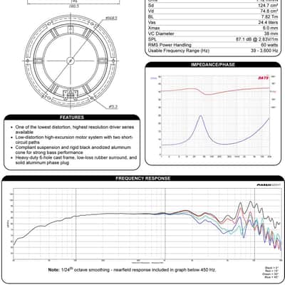 Dayton Audio - RS180-8 - 7" Reference Woofer image 5