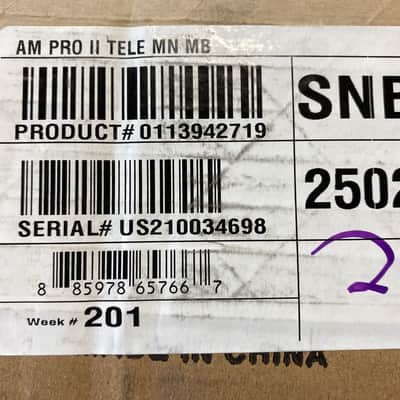 Fender American Professional II Telecaster B-STOCK MN Miami Blue Auth Dealer #698 image 20