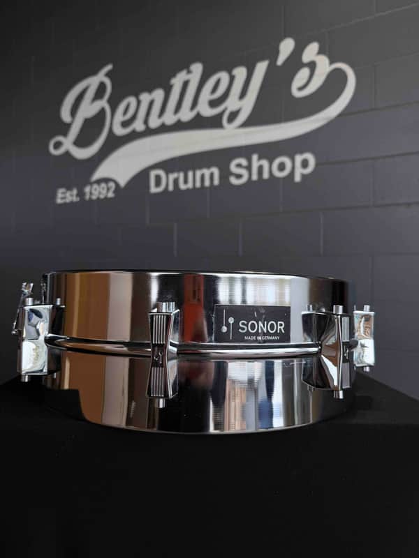 SONOR 5.5x14 Steel Snare Drum Shell (Missing Hoops & Heads) image 1