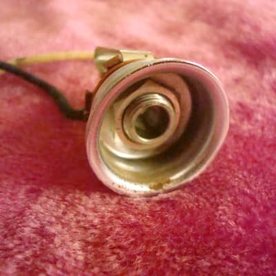 Vintage 1950's Fender Blackguard Telecaster Jackcup output jack - Esquire Broadcaster Nowcaster 1952 image 3