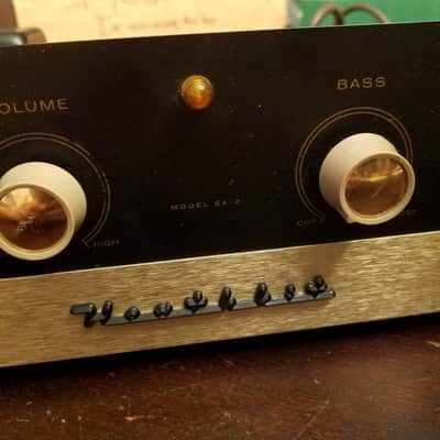 Heathkit Mono Integrated Tube Amp EA2 Stancor Transformers Hifi 1958 - black and gold image 4
