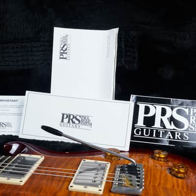 PRS Custom 22 Tremolo 10-Top 2001 Cherry Sunburst USA Core Dragon II PUs w/ Hard Case, Case Candy image 3