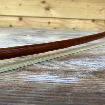 Double Bass French Bow - Rarer Flamed Pernambuco - Otto Spengler - Gawwjuss image 2