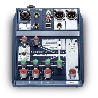 Soundcraft Notepad-5 Small-Format Analog Mixing Console with USB I/O, 5-channel mixer ( image 2