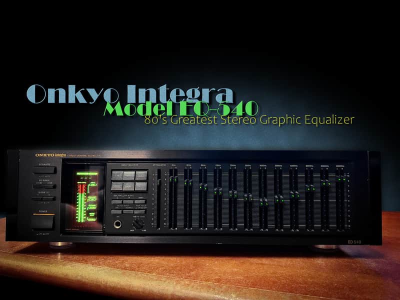 Égaliseur Graphique Stéréo Onkyo EQ-18 – 7 Bandes – LED Rouge – Vintage Japon
