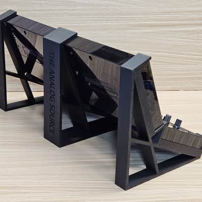 The Analog Source 2 Tier Quad Mount Angled Desktop Stand Holds 4 Korg Volca Beats Bass FM Keys Nubass Loop Mix Sample Synthesizer Mixer Drum Rhythm Machine Sampler image 4