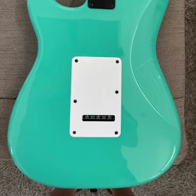 Jackson Stratocaster style Gloss Teal Green image 7