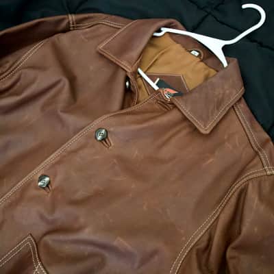 Vintage USA Red Wing Shoes X Eric Clapton Leather Jacket Large VERY RARE 2001 image 15