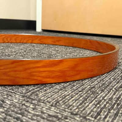 Yamaha Oak Custom 22" Bass Drum Hoop Pair in York Honey Amber (Rm 4) image 6