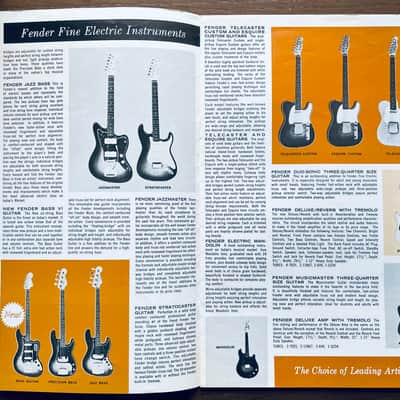 Fender Reprint Insert Catalogue 1963-64 Down Beat Magazine image 2