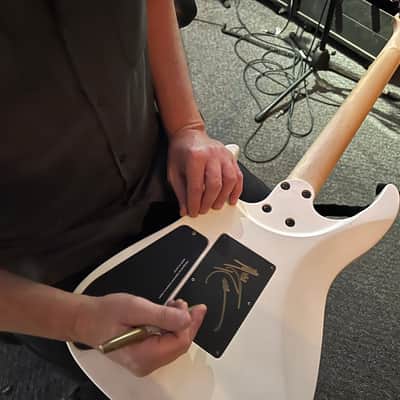 Caparison Michael Romeo Prototype personal guitar of Michael Romeo  - White matte image 5
