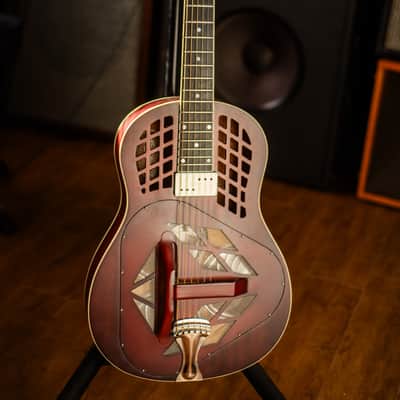 National M-1 Tricone Resophonic Guitar with Pickup image 4