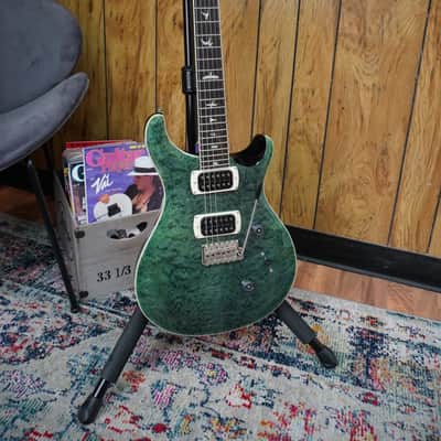 PRS SE Custom 24 Quilt - Teal Black image 2