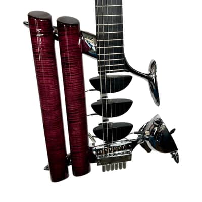 Teuffel Birdfish Prodigy 2021 Aubergine / Ebony w/ secondary tone bars & pickups. MINT. (Authorized Dealer) image 7