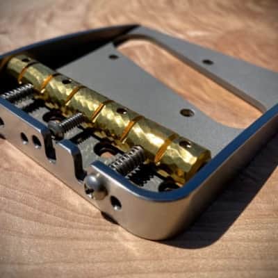 Van Dyke-Harms B/G Bender Telecaster Bridge & Monolithic Saddle Combo 2023 - Stainless Steel image 4
