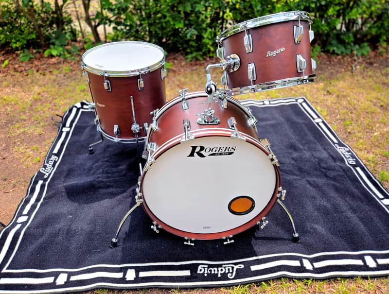 Rogers Cleveland 3-Piece Shell Pack in Satin Dark Mahogany, 22/13/16 image 1
