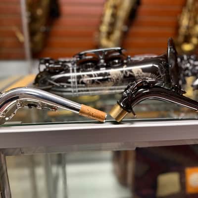 Cannonball Raven A5 Black Big Bell Stone Series Alto Saxophone CUSTOM ENGRAVED! image 4