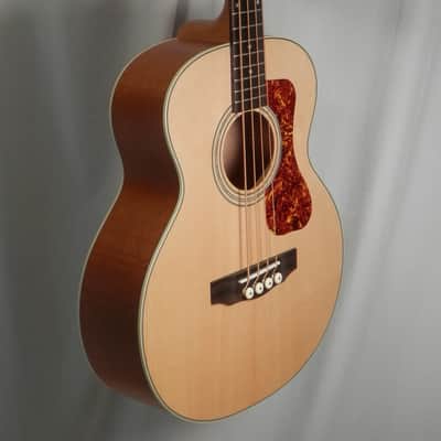 Guild Jumbo Junior Acoustic Electric Bass Antique Blonde Satin image 4