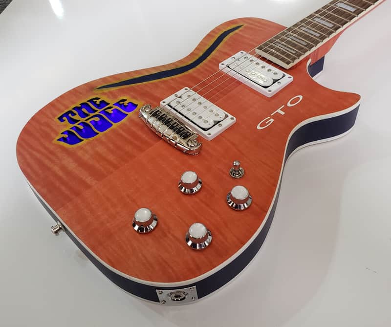 Schellinger Custom Guitars  GTO Judge Themed Guitar 2021 Carousel Red image 1
