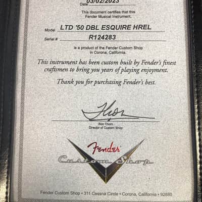 Fender Custom Shop #119 Limited Edition 1950 Double Esquire® - Heavy Relic® with Case, Aged Black image 18
