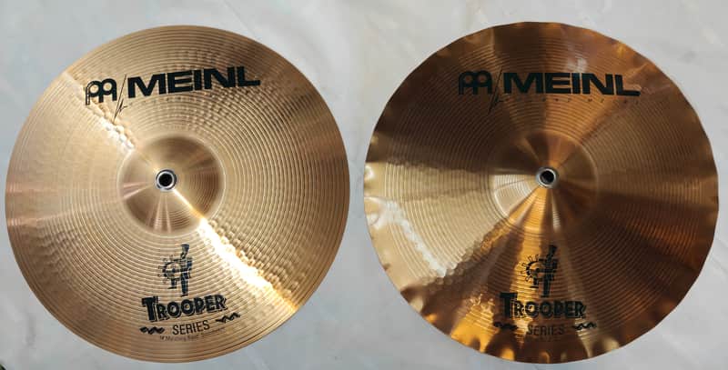 Meinl Trooper Marching Band Soundwave 14" Becken Set Hi-Hat Vintage NOS Neu image 1