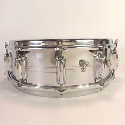 *Slingerland 5x14"10-Lug Brass Gene Krupa COB Snare Drum Vintage 60s No.132 USA* image 3