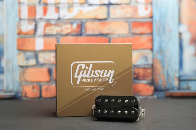 Gibson 70's Tribute Treble Bridge Humbucker Pickup - Double Black 2-Conductor / Potted / Alnico 5 image 1