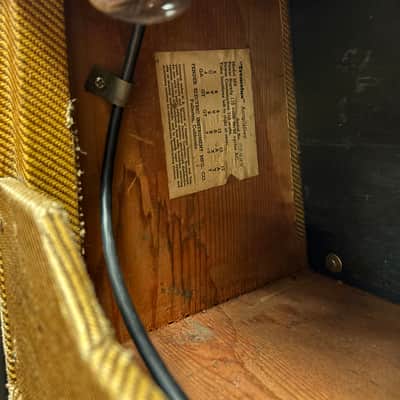 1955 Fender Tremolux 5E9 Narrow Panel Tweed image 15