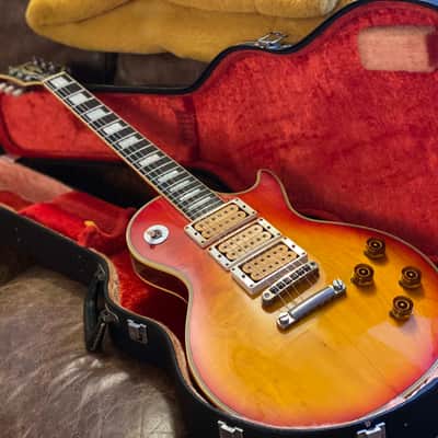 Burny Single Cutaway Custom RLC-75 AF 3 Pickup w/ Original Case 1990's Sunburst Ace Frehley image 1