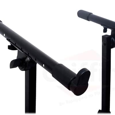 Double Piano Keyboard Stand - 2Tier Studio Stage Mixer Laptop Mount DJ Turntable image 4