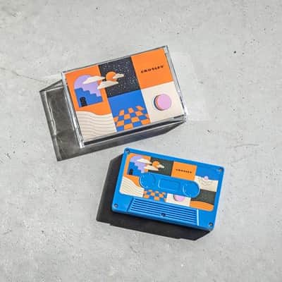 Crosley CR3045CO-SU Cassette Tape Wireless Bluetooth Speaker, Surreal Cobalt image 5
