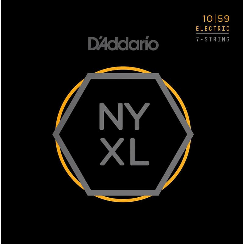D'Addario NYXL - 7-String Electric Guitar Set - 10-59 image 1