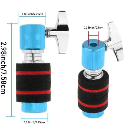 Hi-hat Clutch, Hi Hat Stand for 7mm Rod, Aluminum Hi-hat Clutch Cymbal Standard Hi-Hat Stands for Jazz Drum Parts Accessories (Blue) image 2