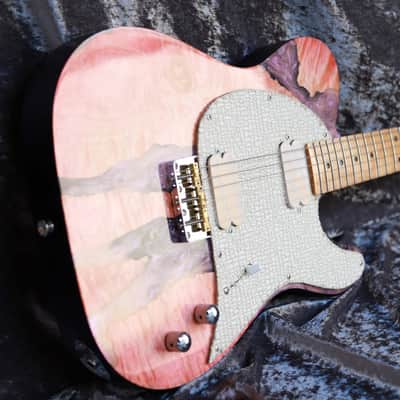 GB Liuteria Traditional Tele maple pink and purple resin image 2