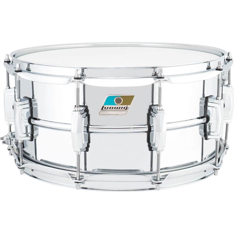 Ludwig Supraphonic 6.5x14 Snare Drum - Blue and Olive Badge image 1