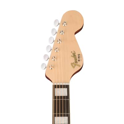 Fender King Vintage Acoustic Guitar w/Case, Aged Natural image 7