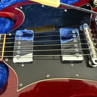 Vintage 1968 Gibson SG Standard "Large Guard" with Maestro Vibrola - Cherry w/OHSC image 6