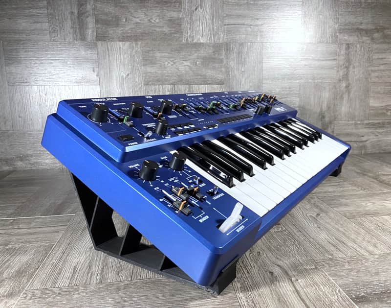25º Stand for Behringer MS-1 / MS-101 Synth - Roland SH101- Color BLACK - by KZcraftworks -US Seller image 1