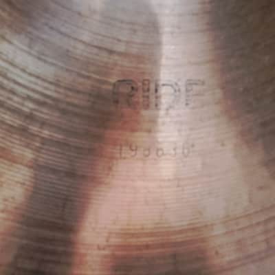 Paiste 2002 black label ride cymbal Early 1970's - Bronze image 6