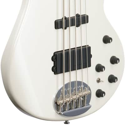 Lakland Skyline 55-02 Custom Maple Fretboard Bass Guitar, White Pearl, Open Box (Very Good) image 4