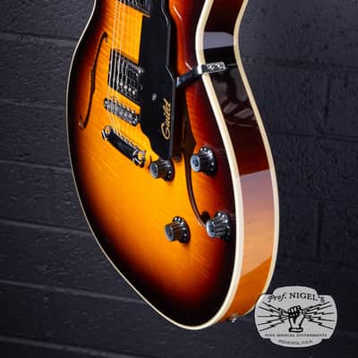 Guild Starfire IV USA Corona Sunburst Semi-Hollow Electric Guitar w/ HSC image 7