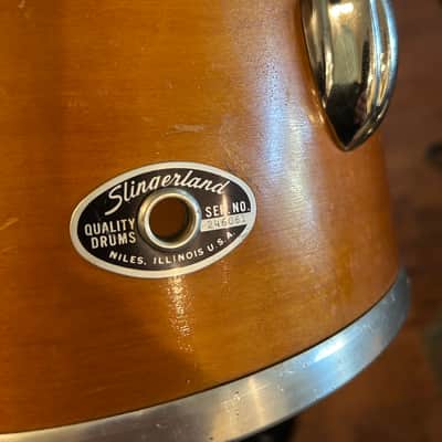 Slingerland Concert toms 8” & 10” Natural Finish image 7