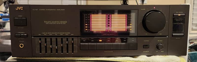 JVC Vintage JVC AX-R97 stereo integrated amplifier 1989 - Black image 1