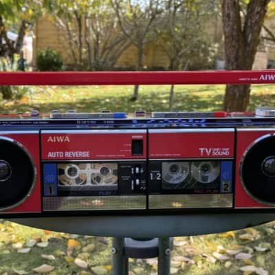 AIWA CS-W66U 👉MINT Rare Vintage Cassette Deck Boombox  Japan Serviced Warranty MINT image 2