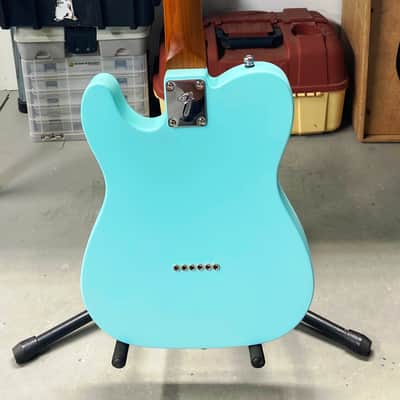 New Custom 63 64 American Telecaster Sonic Blue Nitro Satin Roasted Maple image 2
